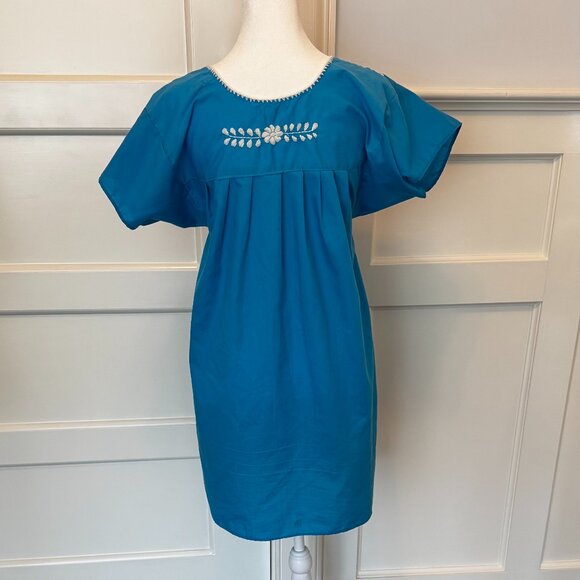 Embroidered Cotton Dress- Size Small - Picture 4 of 6